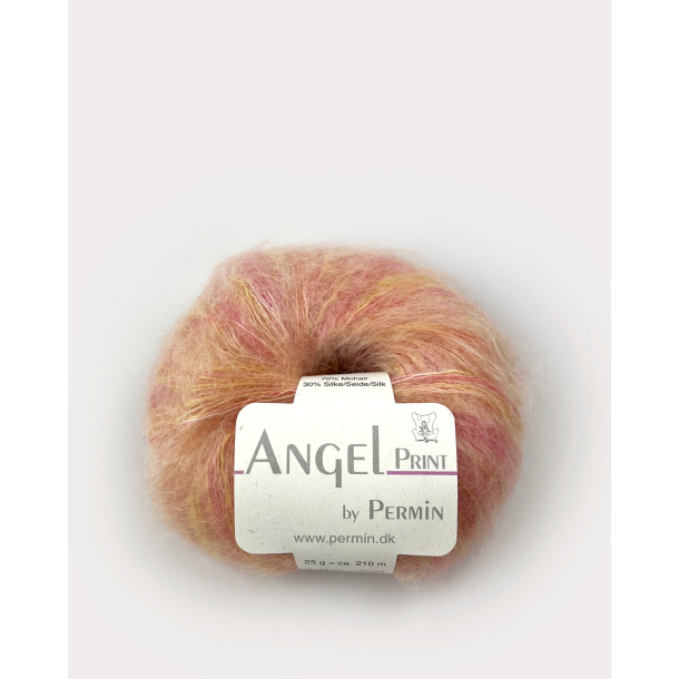 Angel Print by Permin 884760 Rosa-Orange