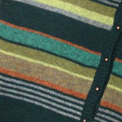 Strikkekit - Stribet grn - Hanne Larsen- Str. L-XL