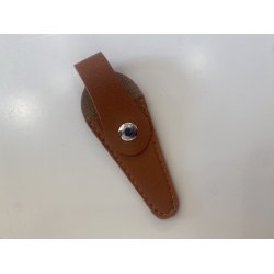 Sakseetui - Brun - Kunstlder - 6,5 x 2,5 cm