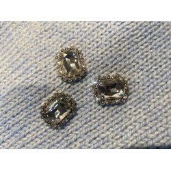 Knap m. je - Simili - 17 x 21 mm