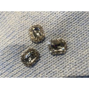 Knap m. je - Simili - 17 x 21 mm