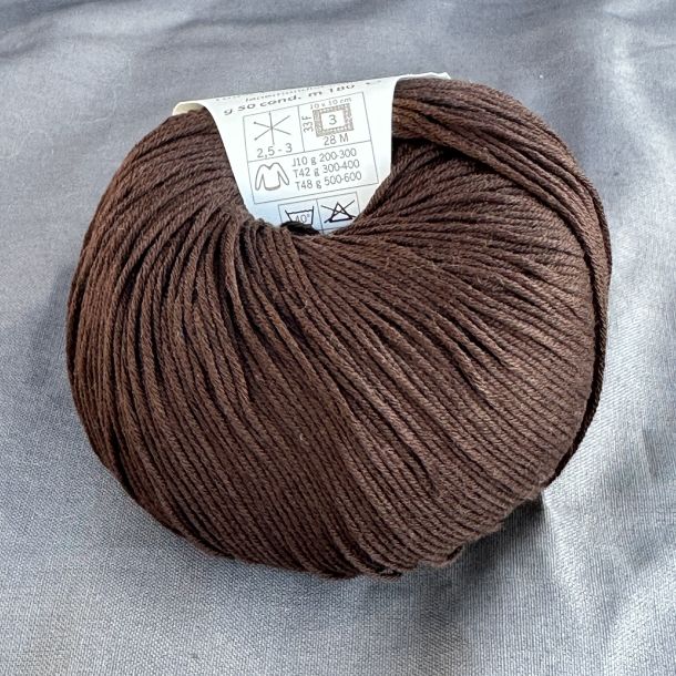 Mondial - Cotton Soft Bio 0041 - Chokolade Brun