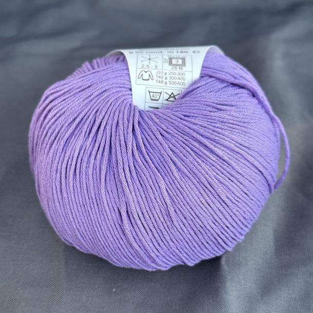 Mondial - Cotton Soft Bio 0155 - M&oslash;rk Lavendel