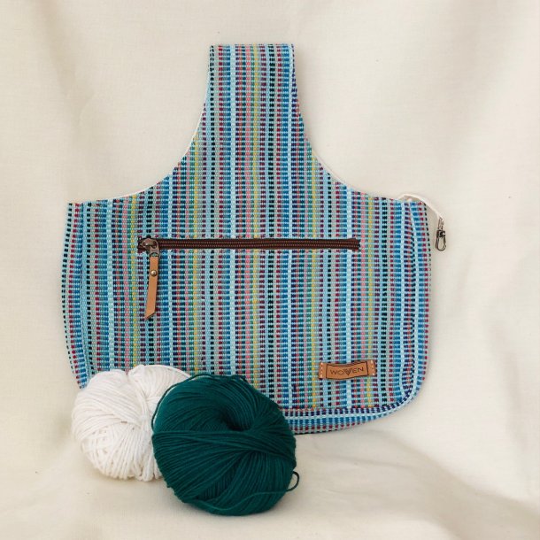 Vvet Strikkepose - Knit&Go - Woven - Mauds Collection Gr&oslash;nne Toner