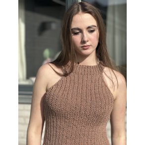 Strikkekit - Fridas Sommertop med effekttrd - str XS-M