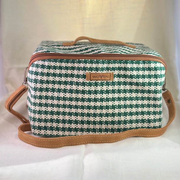 Vvet Smartboks - Stor - Woven - Mauds Collection Gr&oslash;n/Hvid