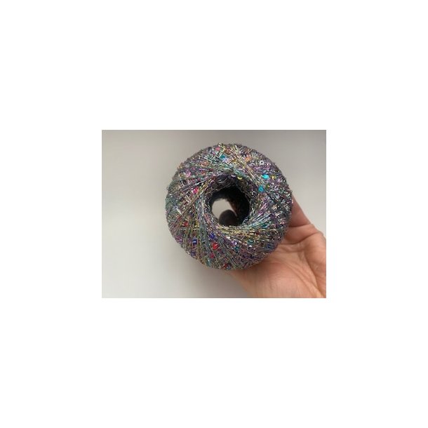 Paillettes - Lammy Yarns 415-1 - Pastel m. Regnbue