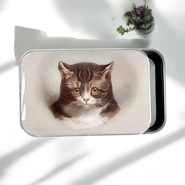 Tin ske - Stor - Firefly Notes  Handcrafted Cat - Stor