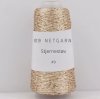 9 Lys beige med beige pailletter