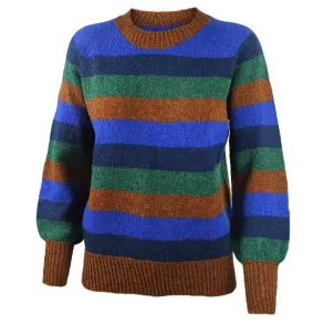 Strikkekit - Stribet Raglan - Hanne Larsen -  Str S - L