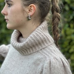 Strikkekit - Falling Water Sweater - Flora og kidsilk - Str XXXL