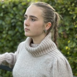 Strikkekit - Falling Water Sweater - Flora og kidsilk - Str XXXL