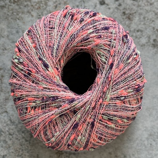 Hjertegarn - Tweed It Yourself 4 - Pink/Lilla/Gr&aring;