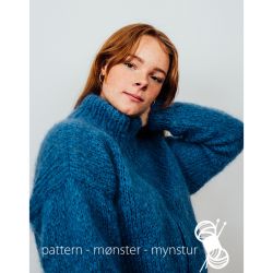 Strikkekit - Sweater med lynls - Navia Str XL