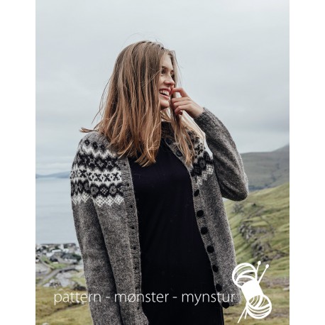 Strikkekit - Cardigan med mønster - navia