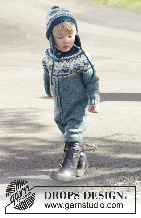 Strikkekit - Wild blueberries fra Drops i MERINO EXTRA FINE