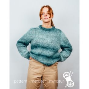Strikkekit - Sweater med skiftende farver - Navia